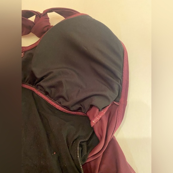 NWT Sea & Sand Woman’s Tummy Control Burgundy Swimsuit Size 8 - Picture 7 of 9